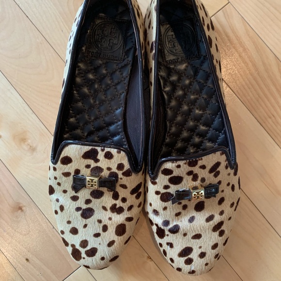 Tory Burch Cheetah Print Calf Hair Loafers - Picture 2 of 7